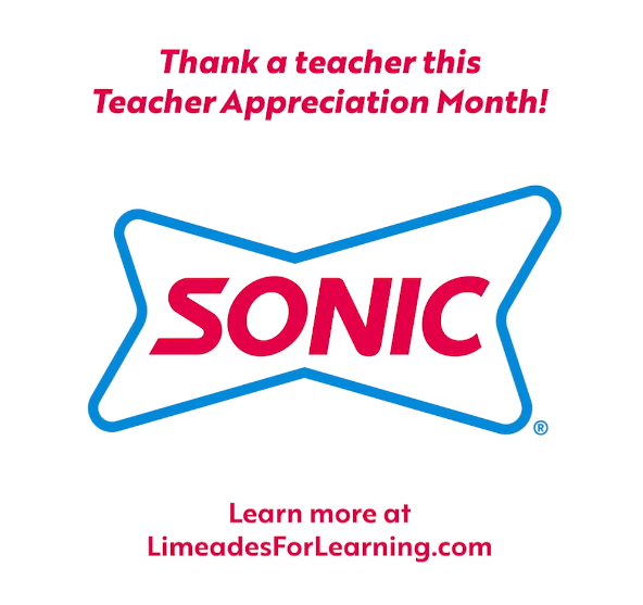 Sonic Celebrates Teacher Appreciation Month